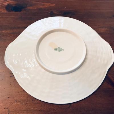 BELLEEK Shamrock Handled Cake Plate / Tray