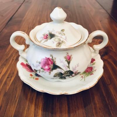 Vintage Moss Rose Tea set Japan