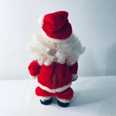Vintage Walking Musical Santa As is