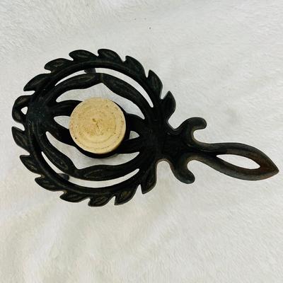 Black Iron Relish Dish and candle holder (FR-JM)