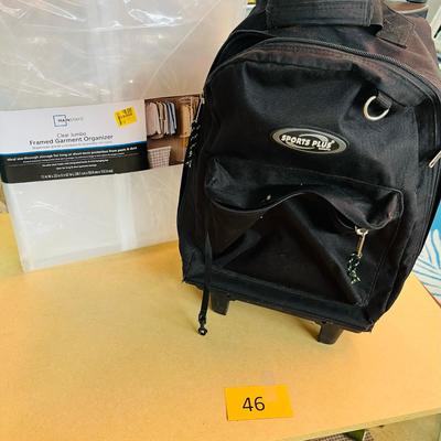Wheel back pack & Closet organizer