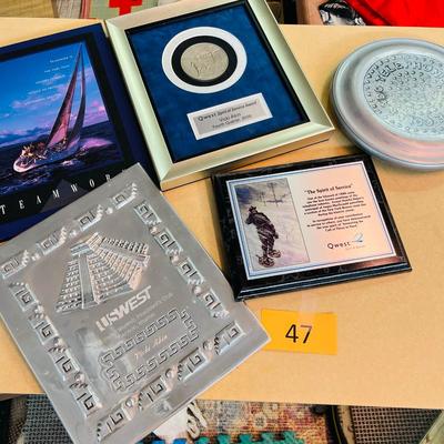 USWEST/ QWEST Awards Art work