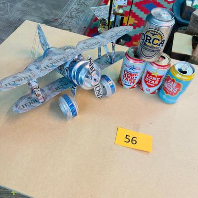 Beer Can Airplane & Texas Brewery Cans