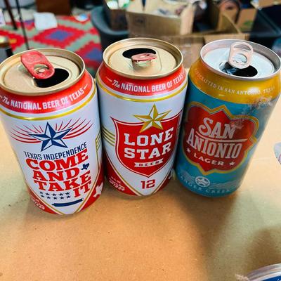 Beer Can Airplane & Texas Brewery Cans