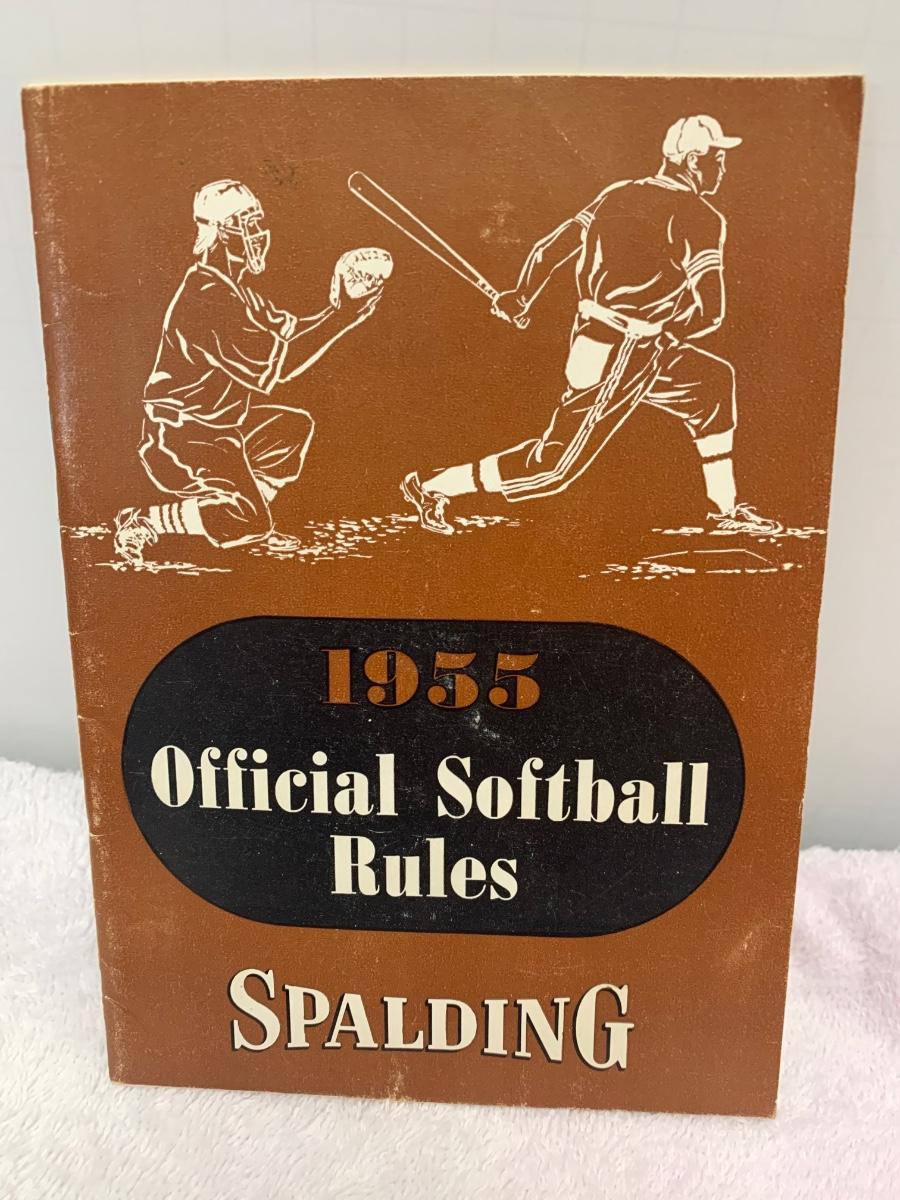 1955 Softball Rule Book Sporting Goods Stores Advert
