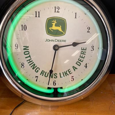 Lot 39. John Deere Clock