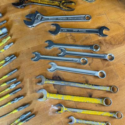 Lot 50  Crescent Wrenches and Drill Bits