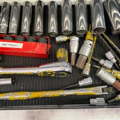 Lot 60. Assorted Sockets & Wrench