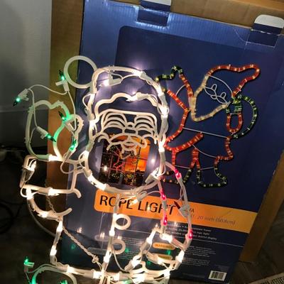 Rope Light Santa #1