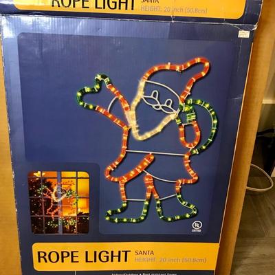 Rope Light Santa #1