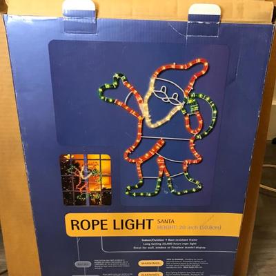 Rope Light Santa #1