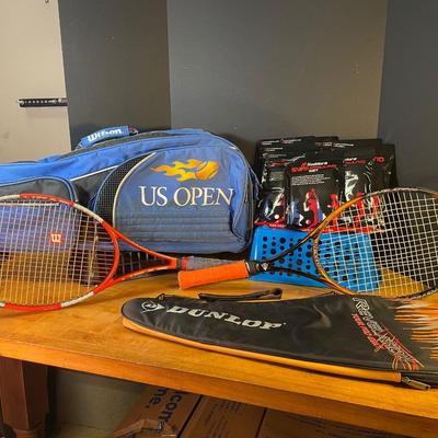Lot 84. Tennis Racquets & Gear