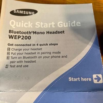 Lot 91. Samsung Bluetooth Mono Headset