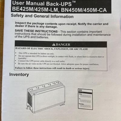 Lot 93. APC Battery Backup