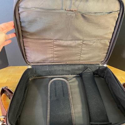 Lot 101  Leather Computer Briefcase