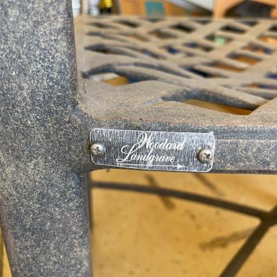 Lot 132. Cast Metal Outdoor Bench