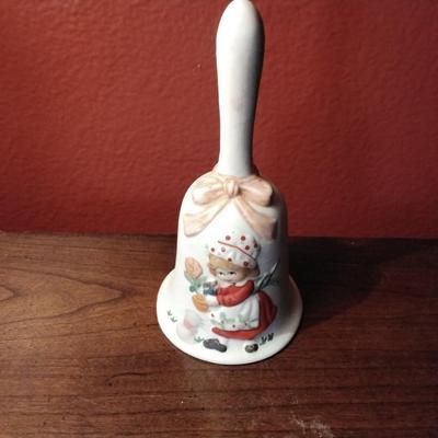 Strawberry Shortcake Bisque Porcelain Bell