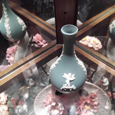 Wedgwood Grey Jasperware bud vase