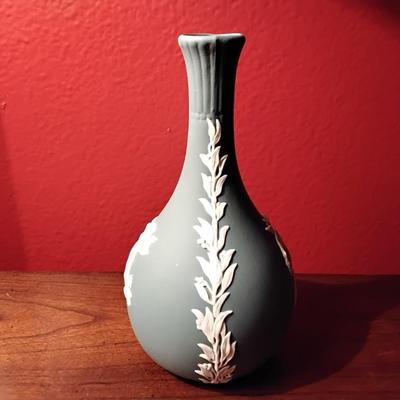 Wedgwood Grey Jasperware bud vase