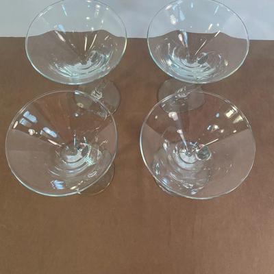 Lot 166. Four Martini Glasses