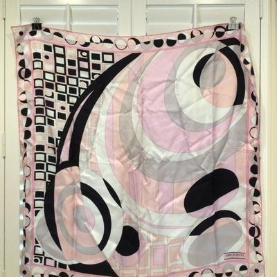 8595 Large Emilio PUCCI Silk Scarf