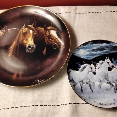 Horses For All Seasons Numbered and Entering The Light Numbered By Danbury Mint