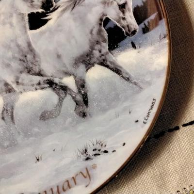 Horses For All Seasons Numbered and Entering The Light Numbered By Danbury Mint