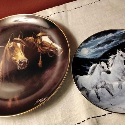 Horses For All Seasons Numbered and Entering The Light Numbered By Danbury Mint