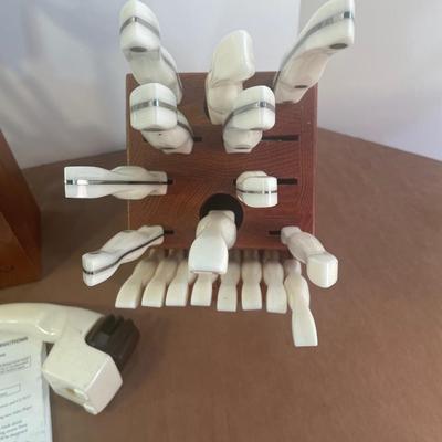 Lot 176. Cutco Knife Set with Sharpener & Utensils