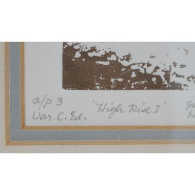 "High Rise I" Signed Artwork by Janet Edwards