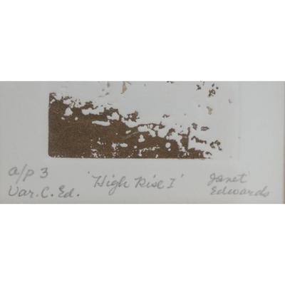 "High Rise I" Signed Artwork by Janet Edwards