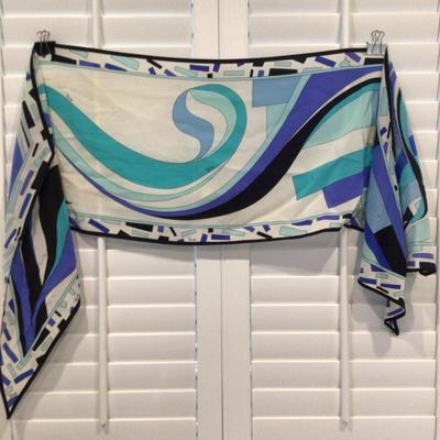 8747 Emilio PUCCI Long Silk Scarf