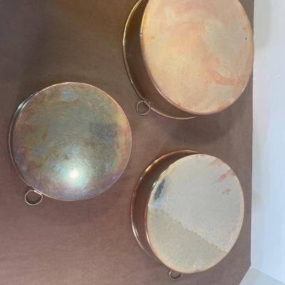 Lot 178. Three Copper Baking Pans