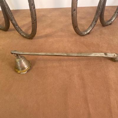 Lot 189. Pair of Metal Candlabras
