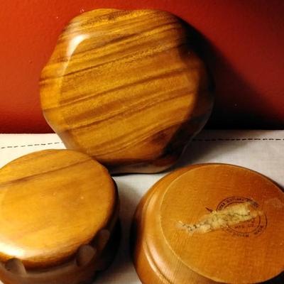 3 Hawaiian Wooden Bowls