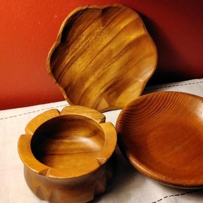3 Hawaiian Wooden Bowls