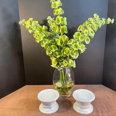 Lot 197. Silk Floral and Candle Bases