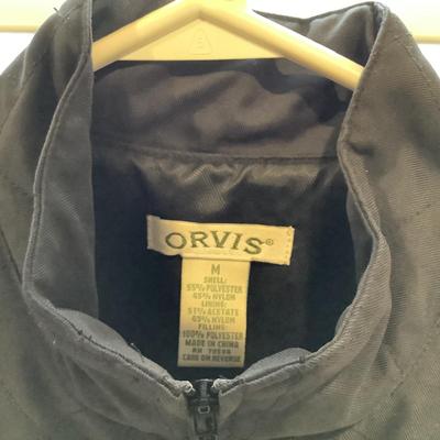 8651 Ladies ORVIS & J. MCLAUGHLIN Black Quilted Vests Size Med