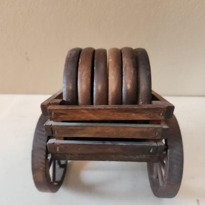 Coaster with wagon holder