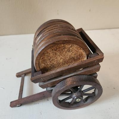 Coaster with wagon holder
