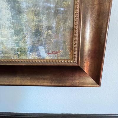 Lot 213. Framed Print Italian Scene 36"