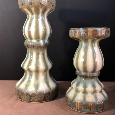Lot 217. Candle Holders & Greenery