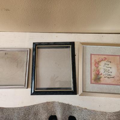 Picture frames and wall art.