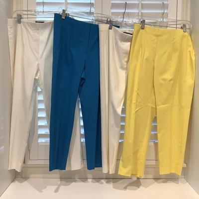 8661 Four Pairs of Capri Length LIOR PARIS Stretch Cotton Pants