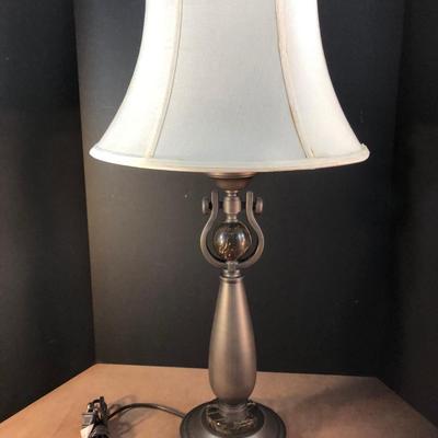 Lot 230. Marble & Metal Lamp