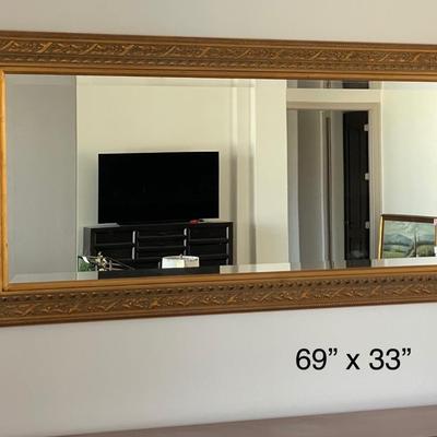 Lot 233 Gold Framed Mirror