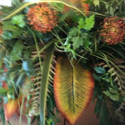 Lot 235. Large Silk Arrangement in Basket