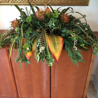 Lot 235. Large Silk Arrangement in Basket
