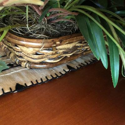 Lot 235. Large Silk Arrangement in Basket
