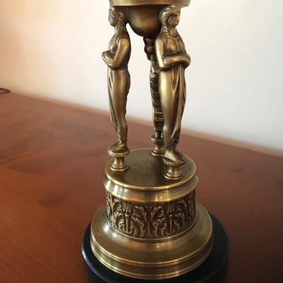 Lot 237. Large Silk in Brass Urn